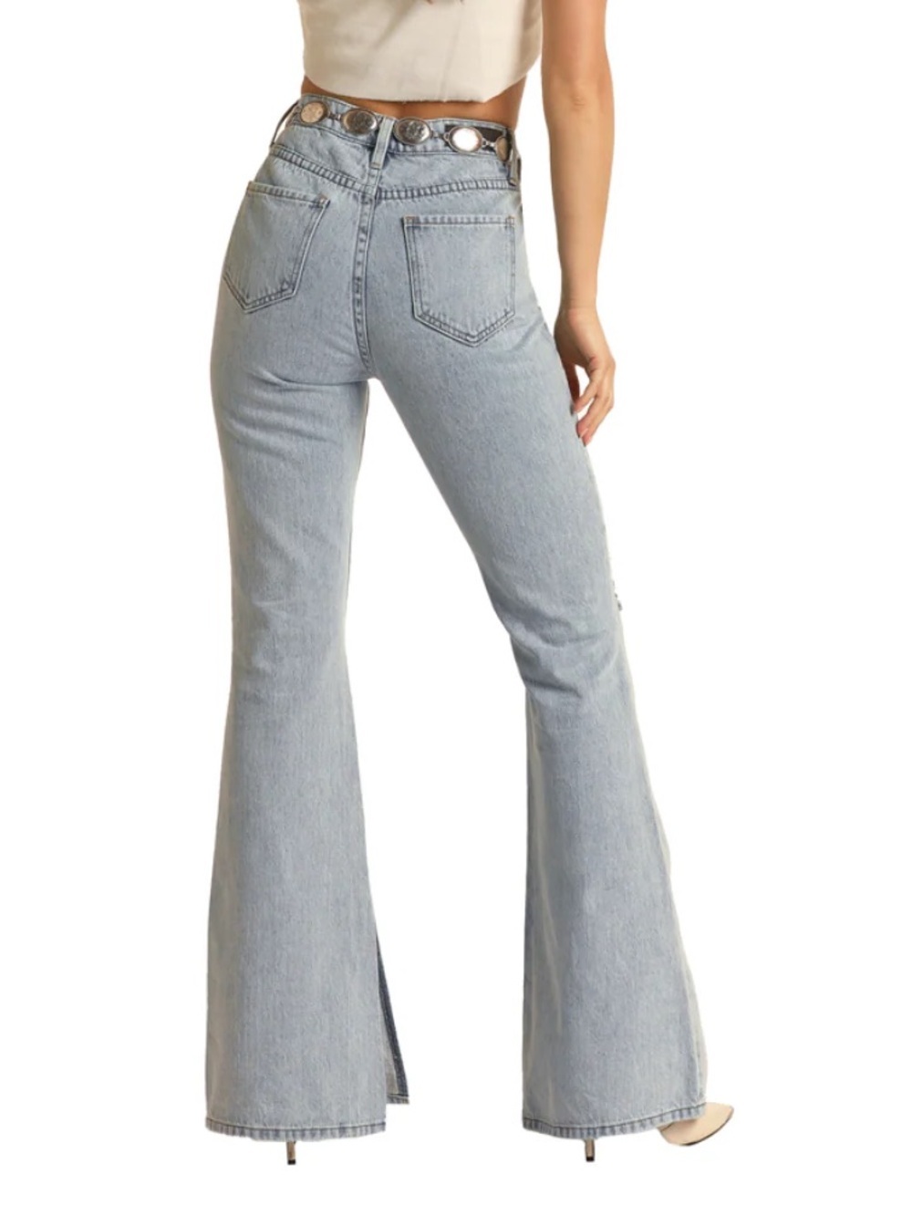 Rock & Roll High Rise Flare Denim Jeans Size 30